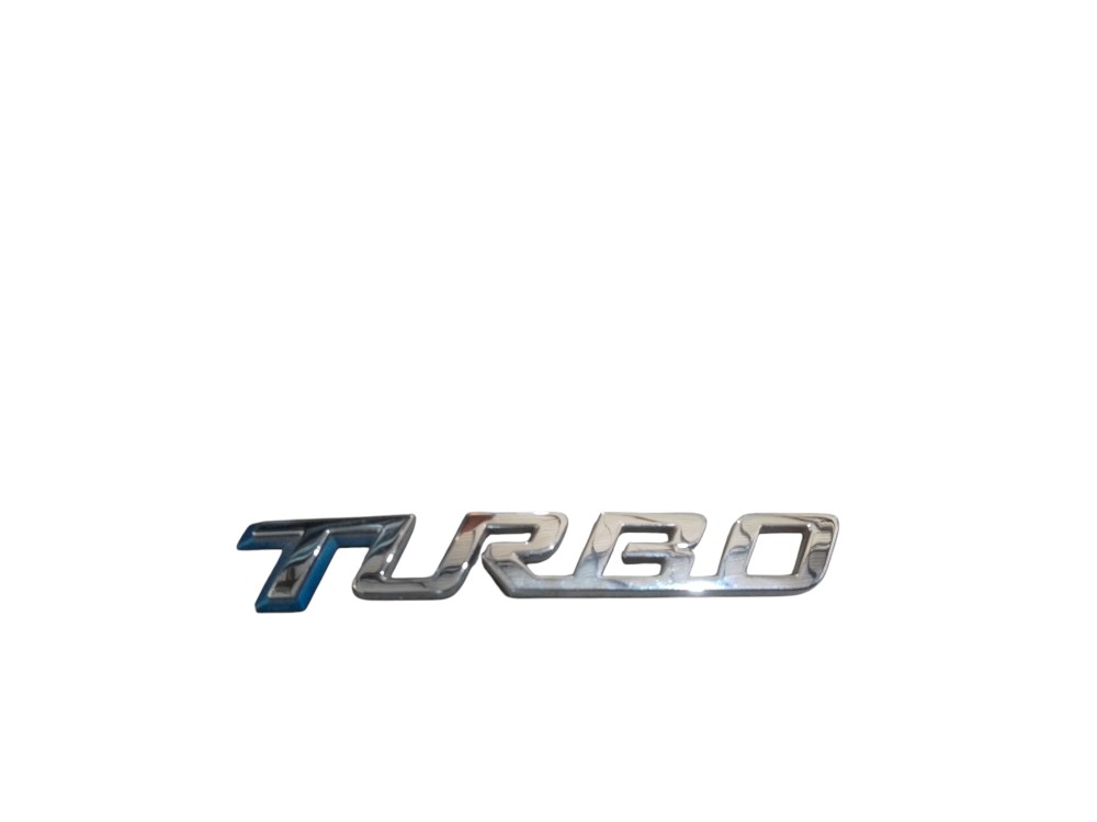 Emblema Azul Cromado Turbo Onix Tracker 2020 A 2025 Et 3926 Cromado/azul