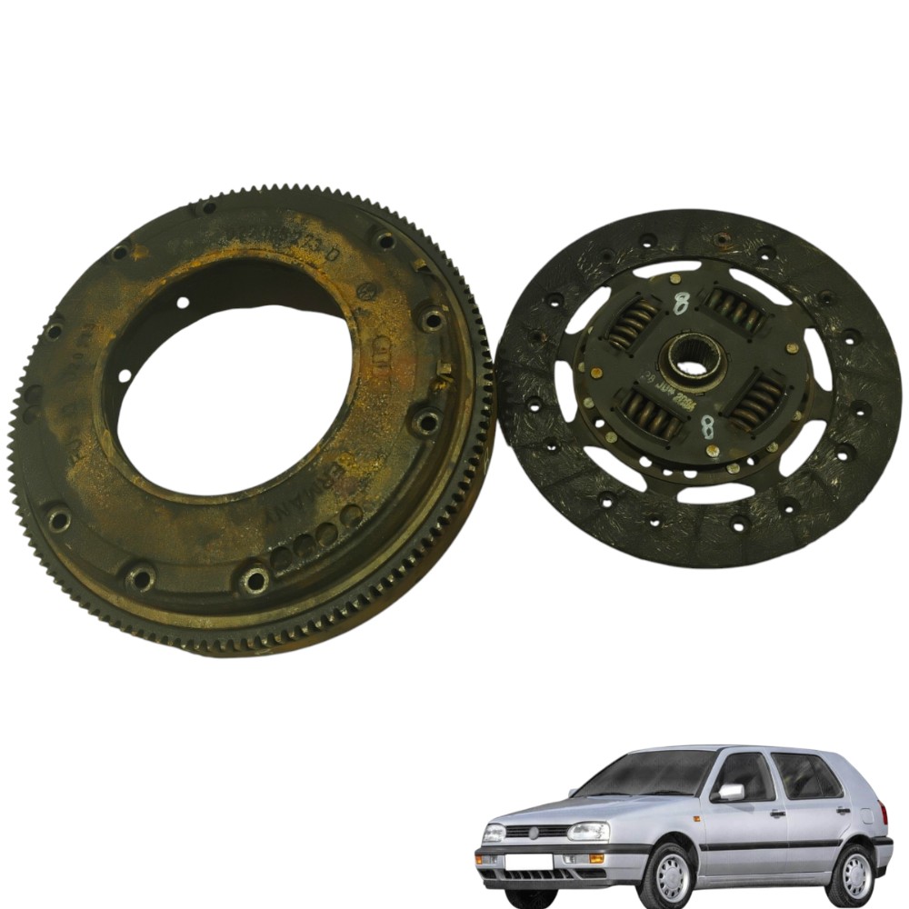 Volante Motor Com Disco Embreagem Volkswagen Golf Gl V8