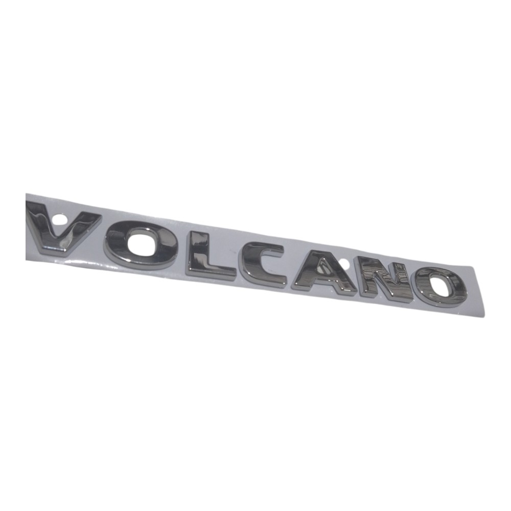 Emblema Sigla Volcano Legal Fiat Volcano Prateado 3