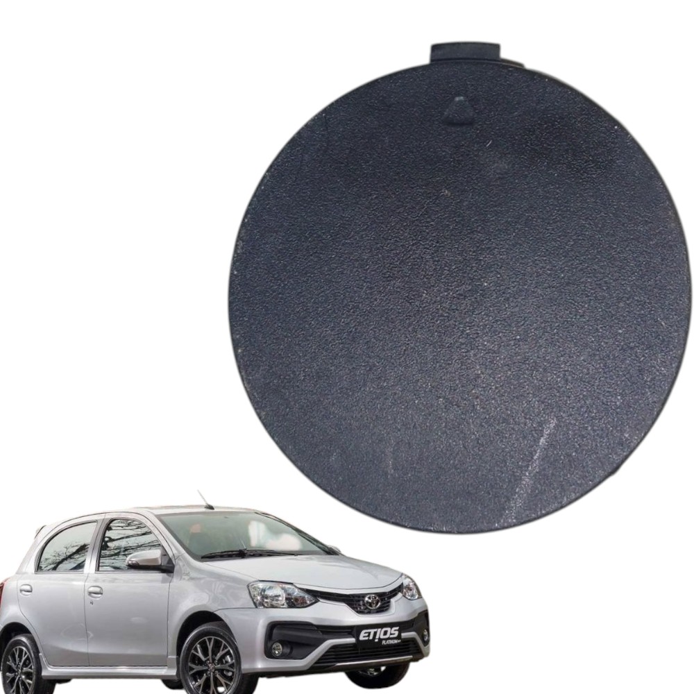 Tampa Reboque Para-choque Dianteiro Toyota Etios Preto