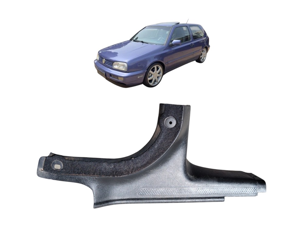 Moldura Soleira Banco Traseiro Direito Golf Mk3 1995/2000 Preto