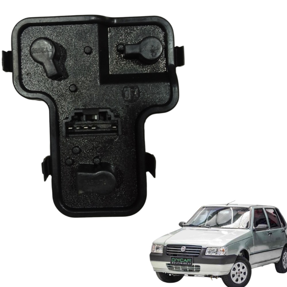 Soquete Circuito Lanterna Direita Fiat Uno Mille 2005 / 2006 Preto