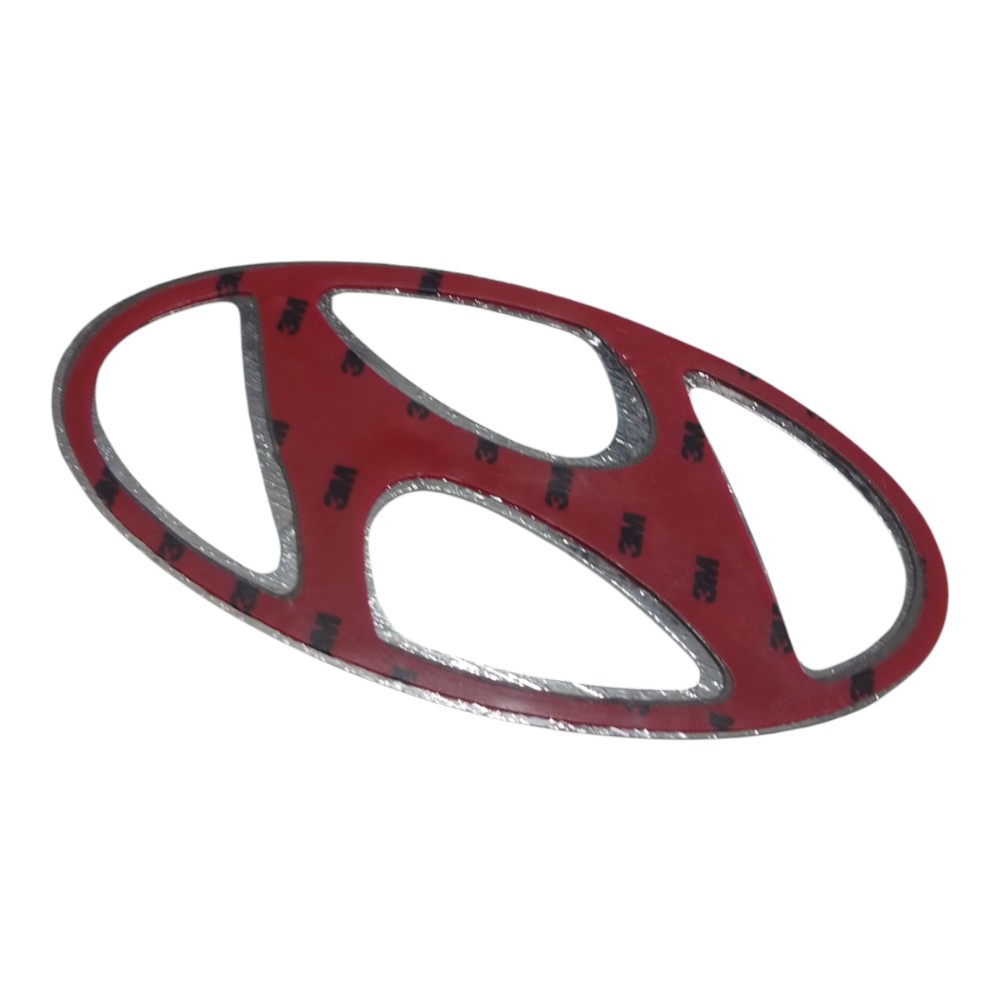 Emblema Traseiro Do Hyundai Hb20 – 2013/1019 Original  Prateado 8