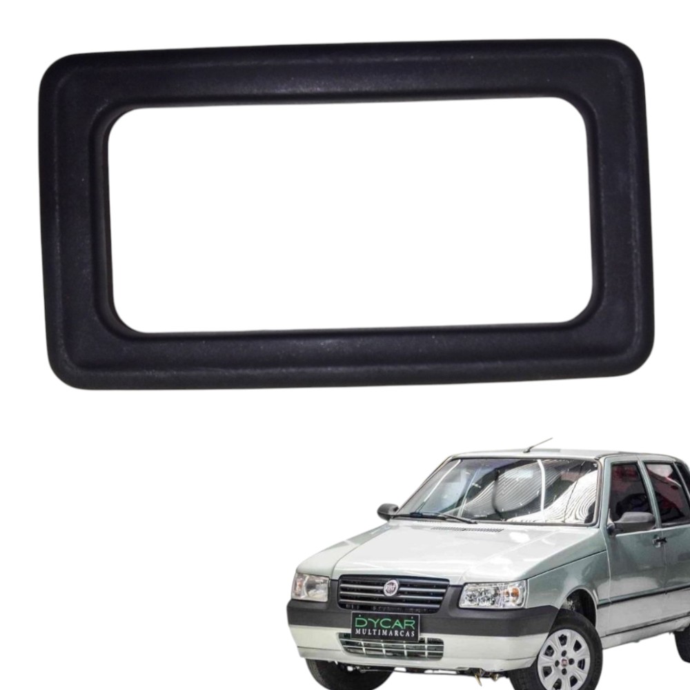 Moldura Maçaneta Interna Fiat Uno Mille 2005/2006 Original Preto Dianteira