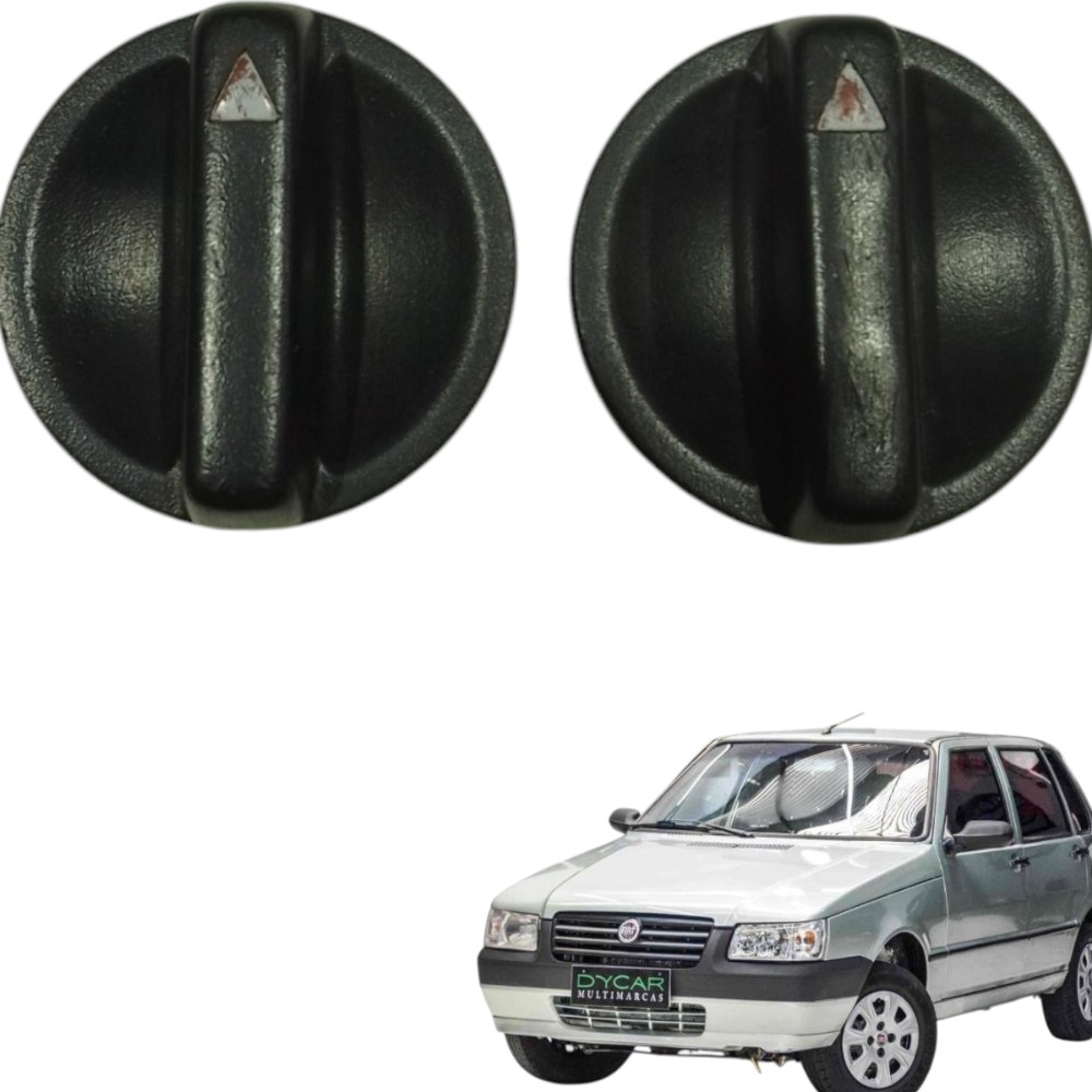 2 Botões Controle Temperatura Painel Fiat Uno Mille 1005/06