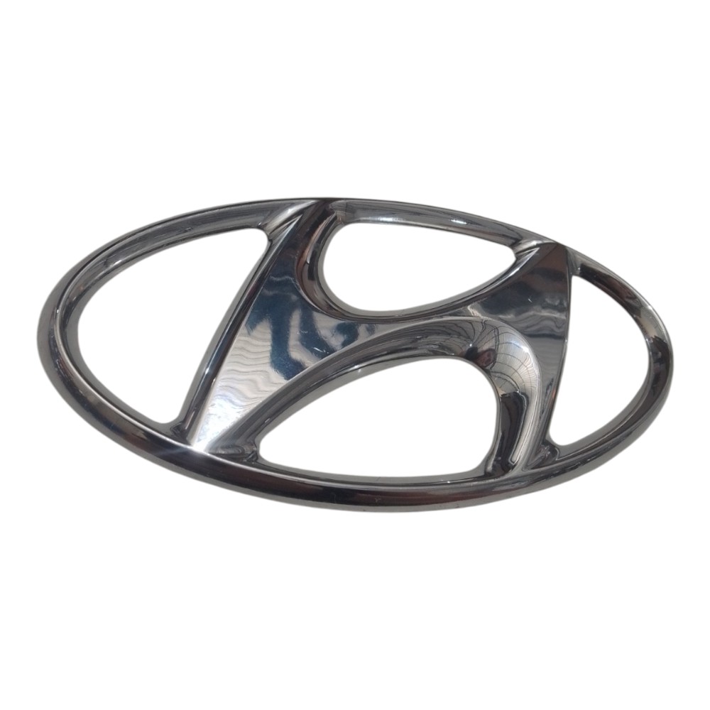 Emblema Traseiro Do Hyundai Hb20 – 2013/1019 Original  Prateado 2