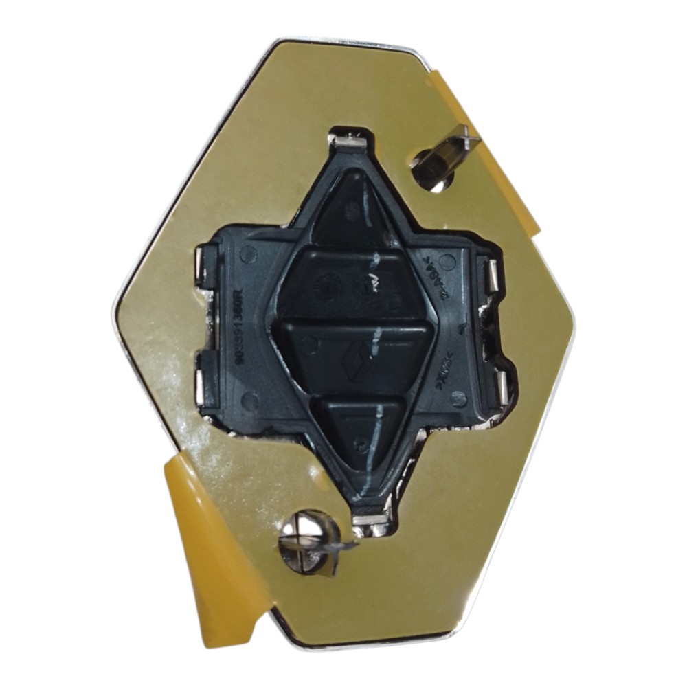 Emblema Logo Tampa Traseira Renault Sandero Logan 908891360r Prateado 4