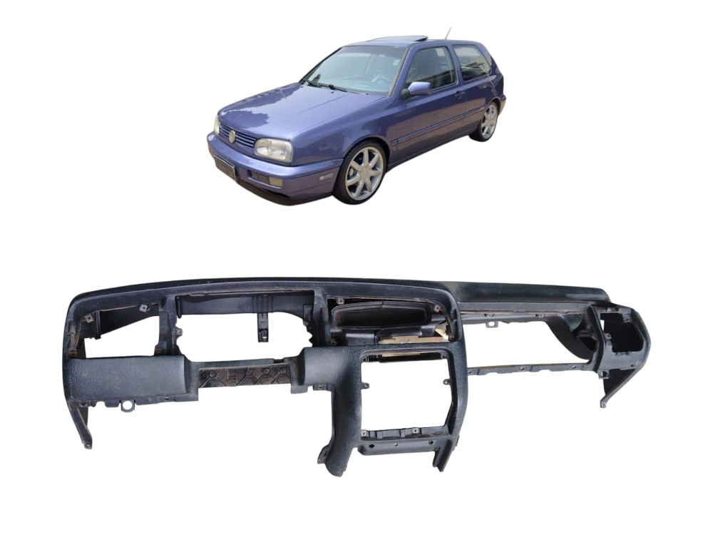 Painel Tabelier Volkswagen Golf Mk3 1995 A 2000 Preto 1