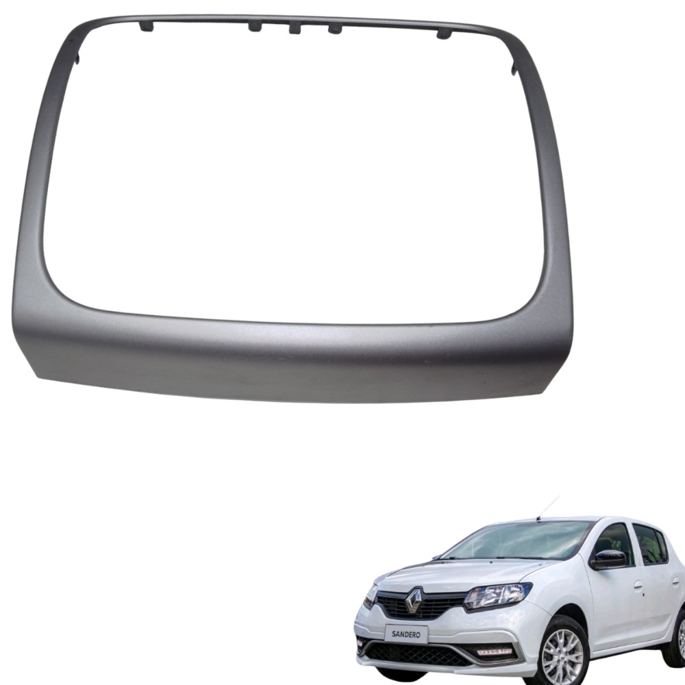 Moldura Do Painel Renault Sandero 2019/2021 681048835r – Prata Prata