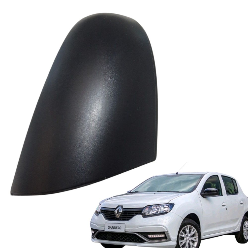 Capa Retrovisor Renault Sandero Logan Duster 2021 Original Preto