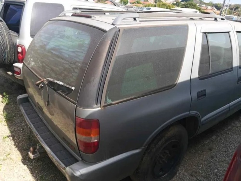 Caixote Teto Chevrolet Blazer 1997 Lateral Traseira Frente Prata 2
