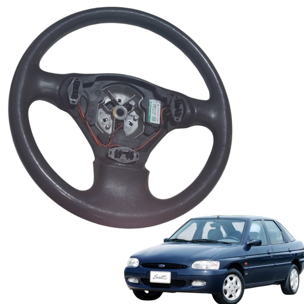 Volante Direção Ford Escort/fiesta 1996/2003 96fb3600 Ka Preto