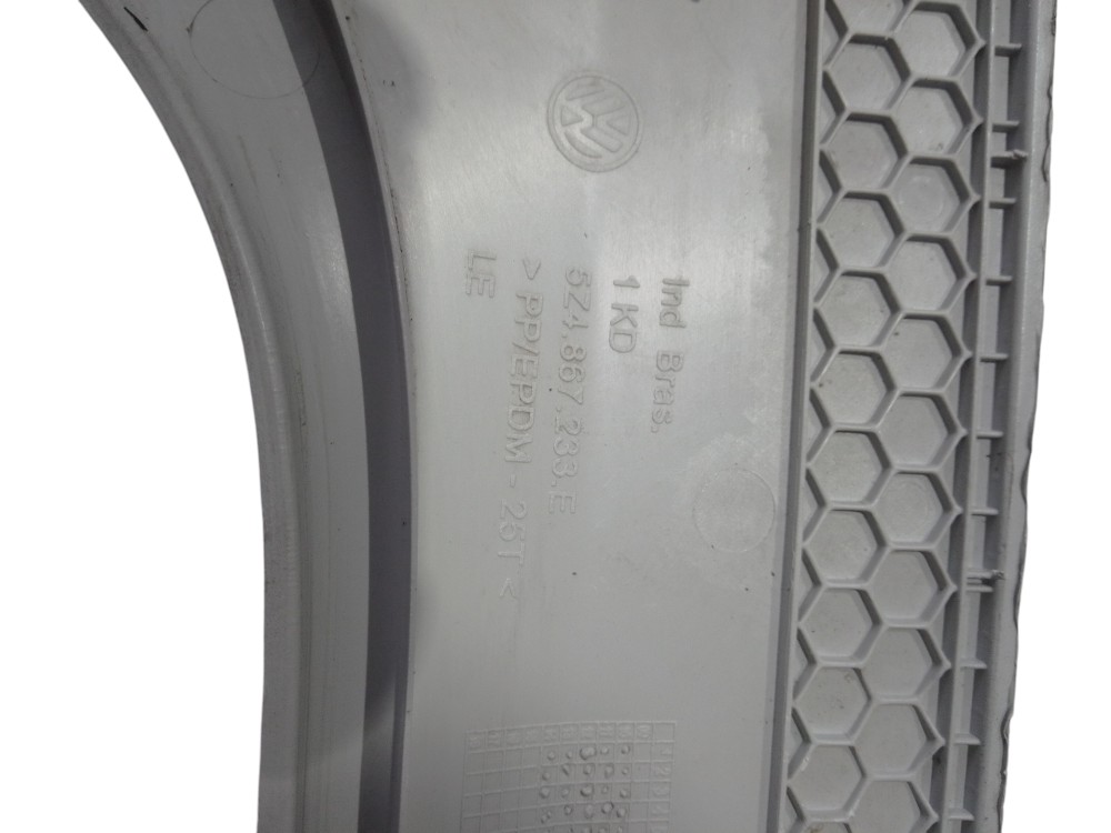 Moldura coluna Esquerdo Volkswagen Fox 2010 2014 Bege 5