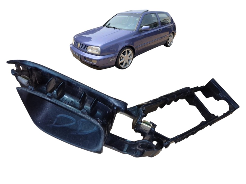 Moldura Puxador Interno Dianteiro Direito Golf 1995 A 2000 Preto