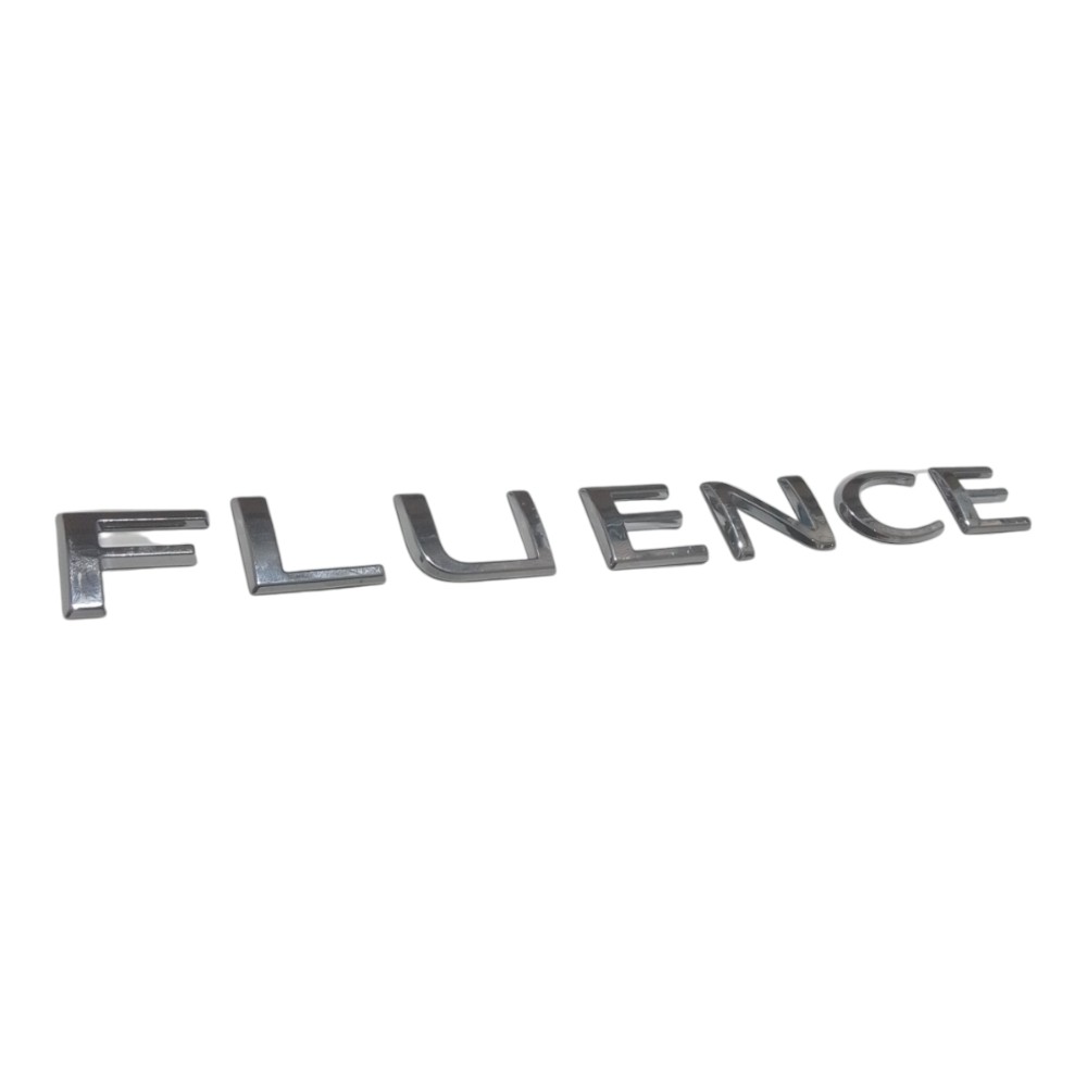 Emblema Letreiro Fluence 2010/2011/2012/2013/2014/2015/2016 Prateado 3