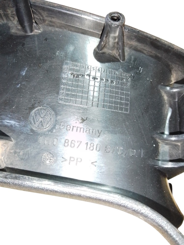 Moldura Puxador Interno Dianteiro Direito Golf 1995 A 2000 Preto 6