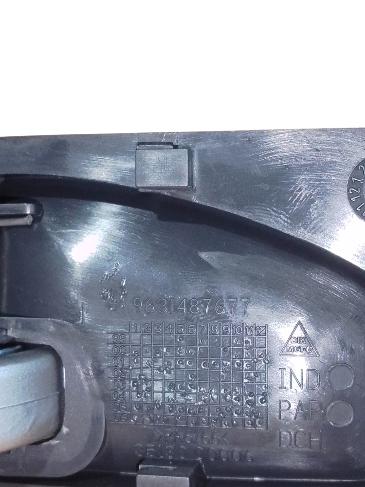 Maçaneta Interna Citroen Xsara Picasso 2000 A 2010 Preto Traseira 5