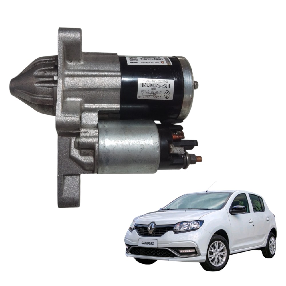 Motor Partida 1.6 16v Renault Sandero Duster Logan 2015/21 Preto 2
