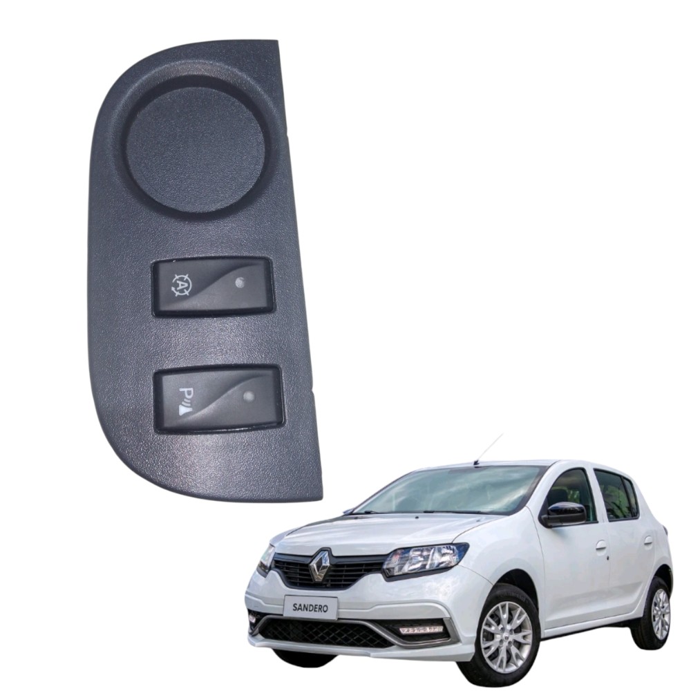 Moldura Botões De Estacionamento Renault Sandero 251566899r Preto Preto