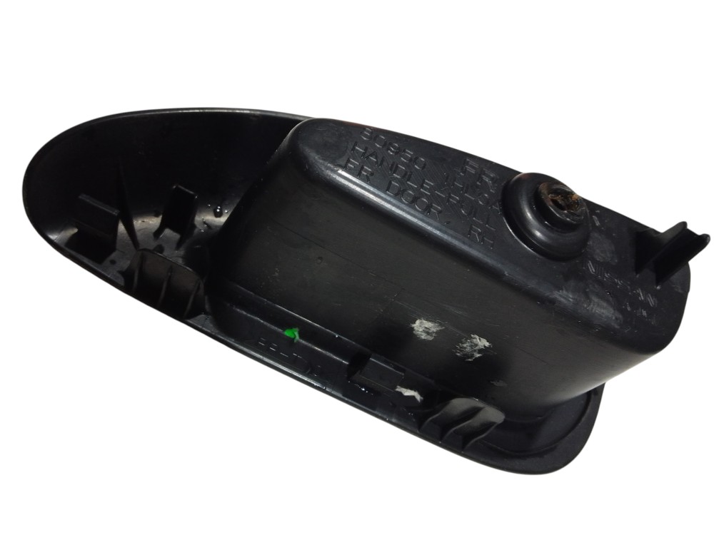 Moldura Puxador Interno Dianteiro Direito Nissan March 2011 Preto 2