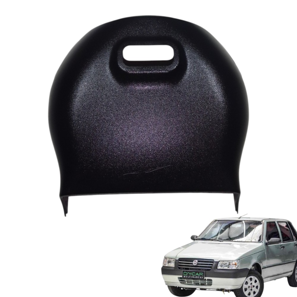 Moldura Superior Coluna Direção Chave S Fiat Uno 2007 A 2007 Preto Preto Preto