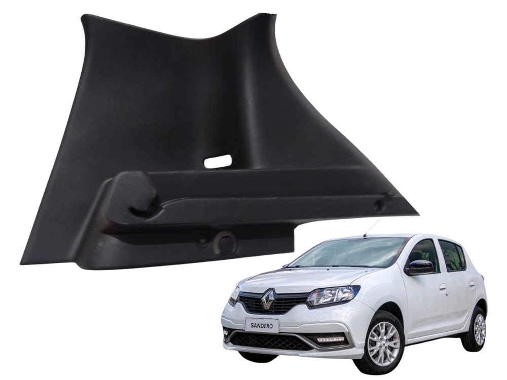 Suporte Tampão Bagagito Direito Renault Sandero 2015 Preto