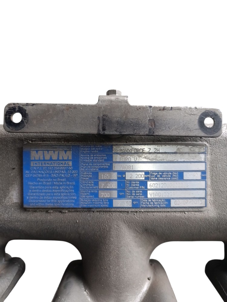 Coletor Admissão Motor Mwm Maxxforce 7.2 Onibus 961209200064 3