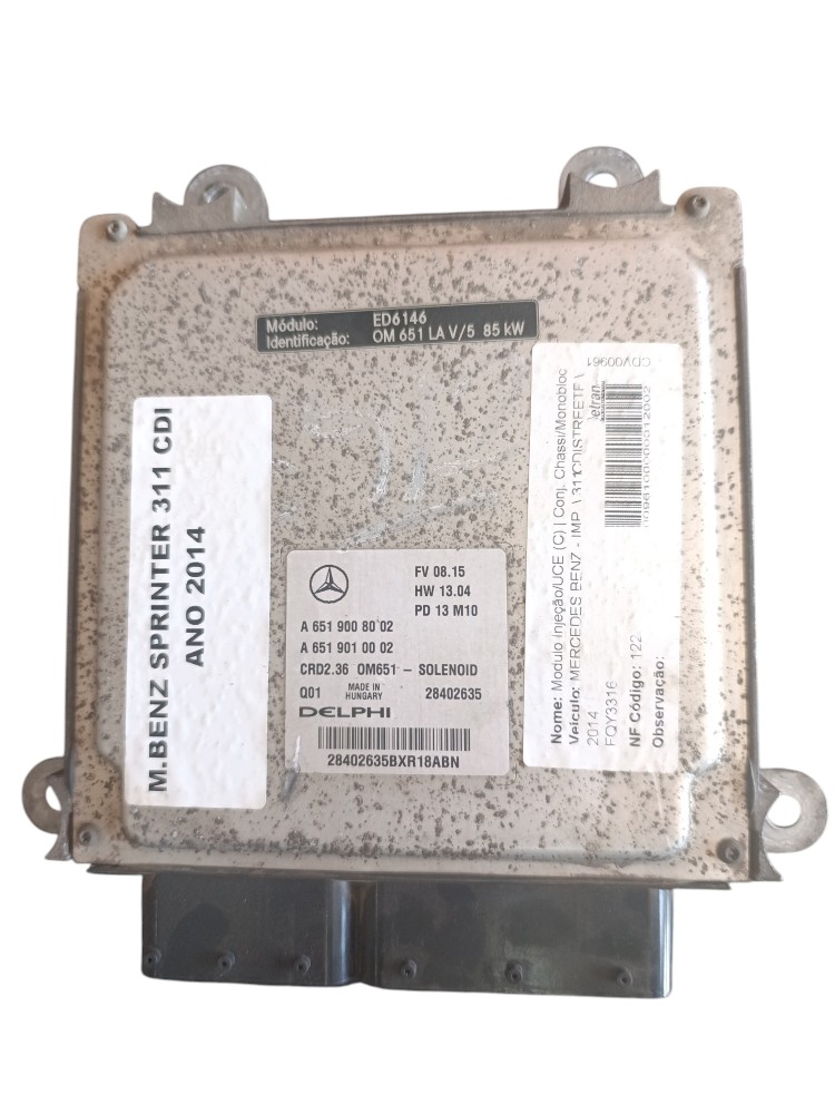 Módulo Injeção Mercedes Sprinter A6519008002 A6519010002 2
