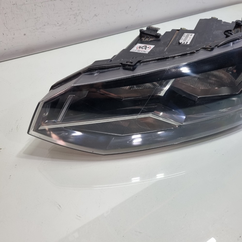 Farol Esquerdo Friso Cromado Volkswagen Polo 2017/2022 Esquerdo/motorista 2