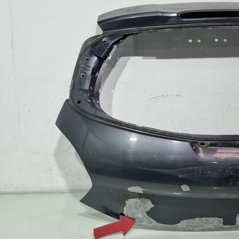 Tampa Traseira Peugeot 208 2013/2014/2015/2016/2017/2018 Cinza 2