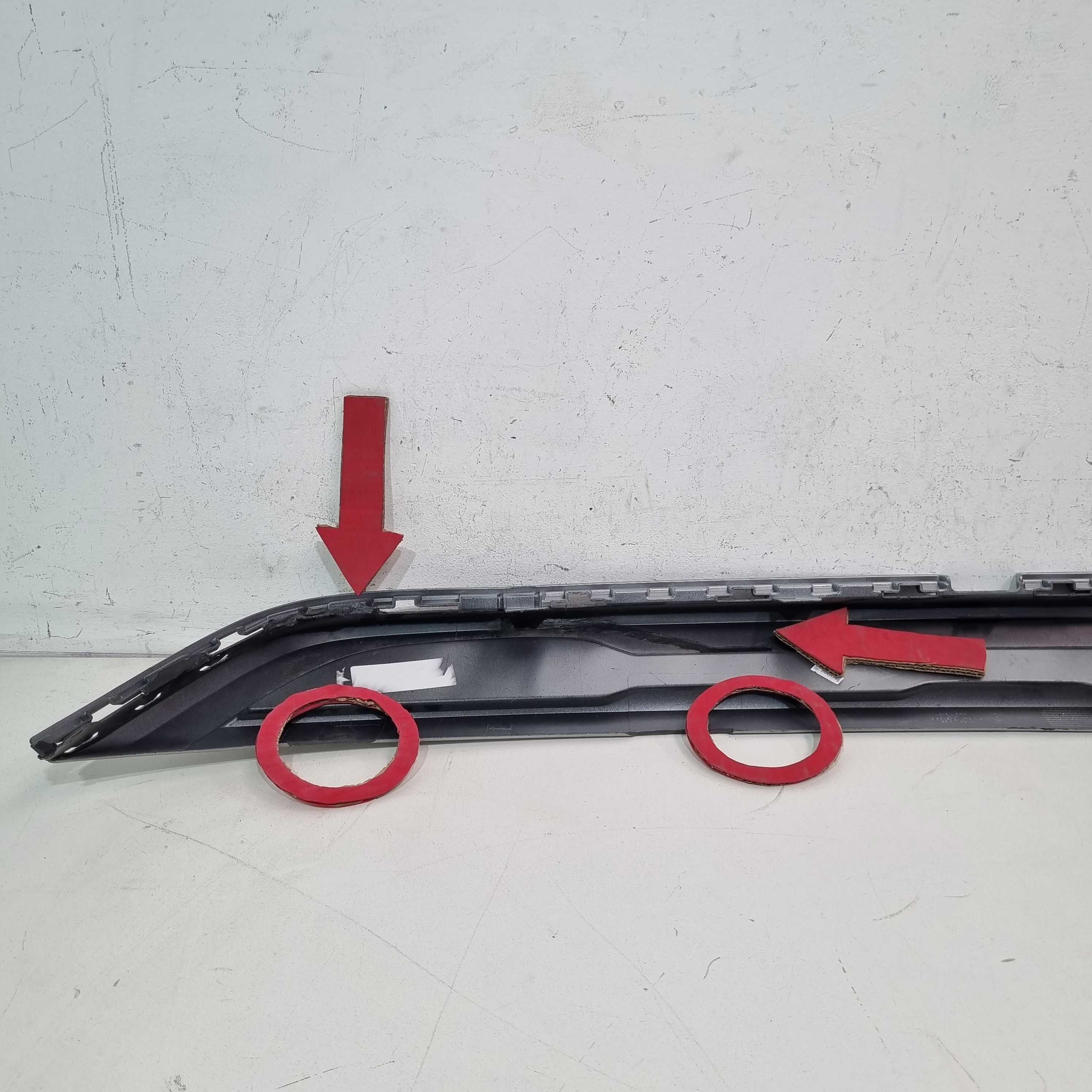 Spoiler Parachoque Traseiro Volkswagen Cross Up! 2016/2020 Prata 4