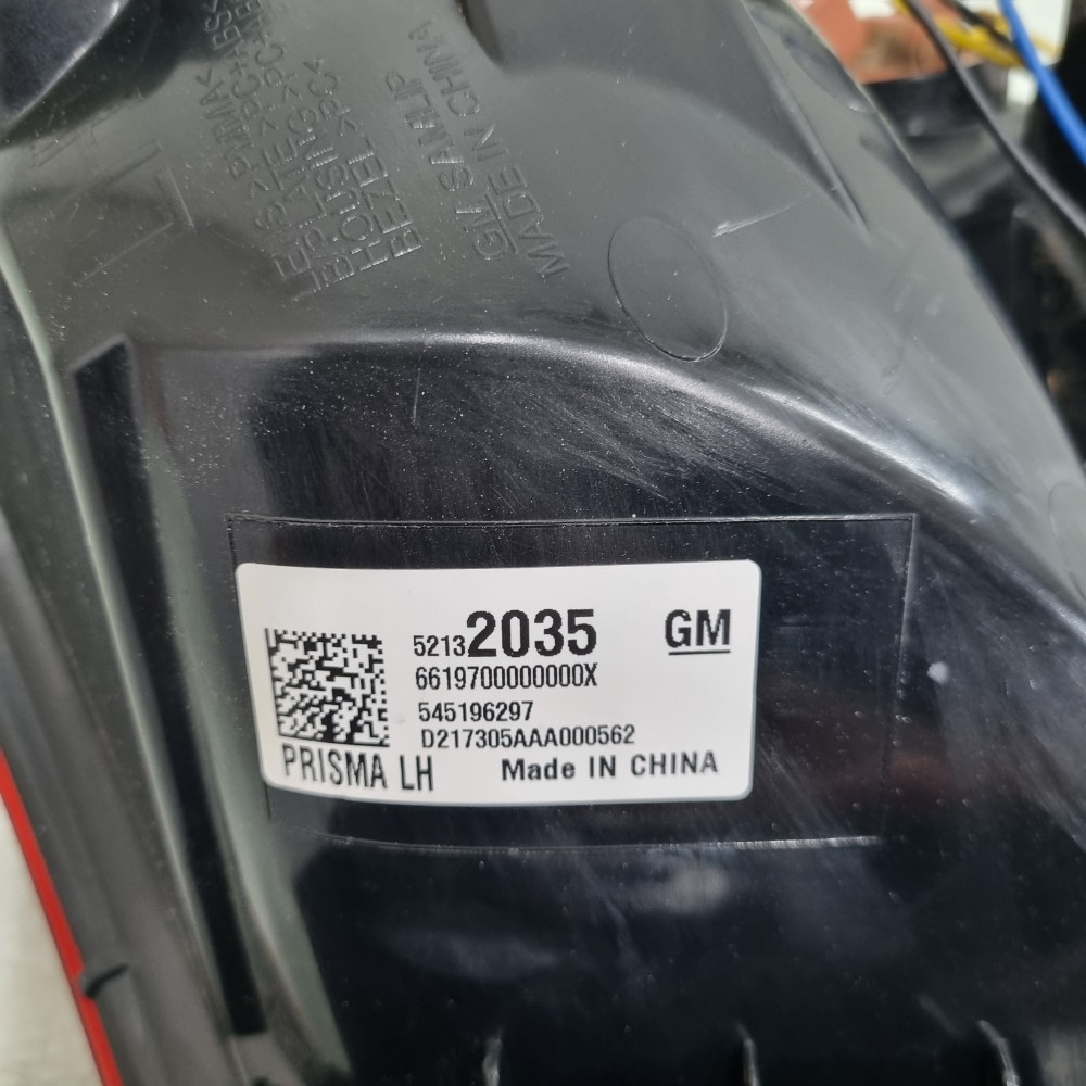Lanterna Do Lado Esquerdo Chevrolet Prisma Modelos 2019/2021 Esquerdo/motorista 6