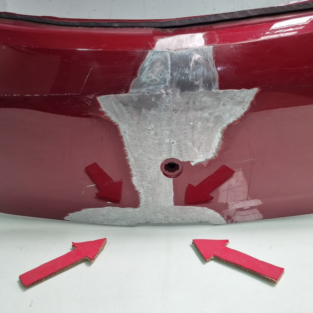 Tampa Traseira Chevrolet Onix Modelos 2013/2014/2015/2016 Vermelho 7