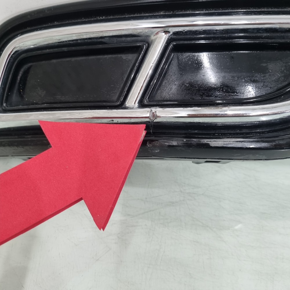 Moldura  Inf  Parachoque Traseiro Vw Tiguan 2018 Recuperado. 5
