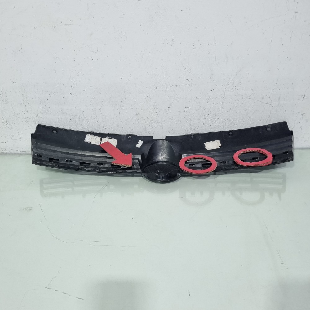 Grade Superior Parachoque Dianteiro Volkswagen Fox 2015/2021 Preto 7