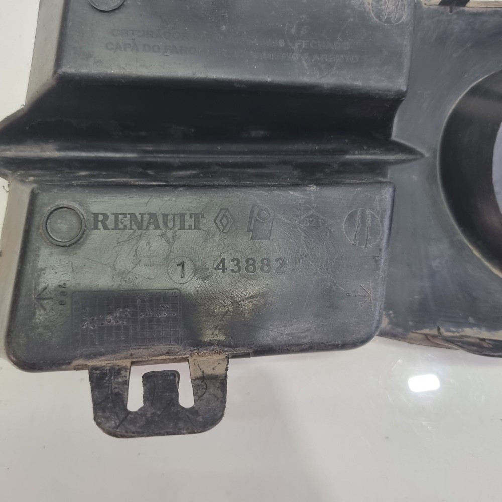 Moldura Direita Grade Milha Clio S Furo Original Direito 5