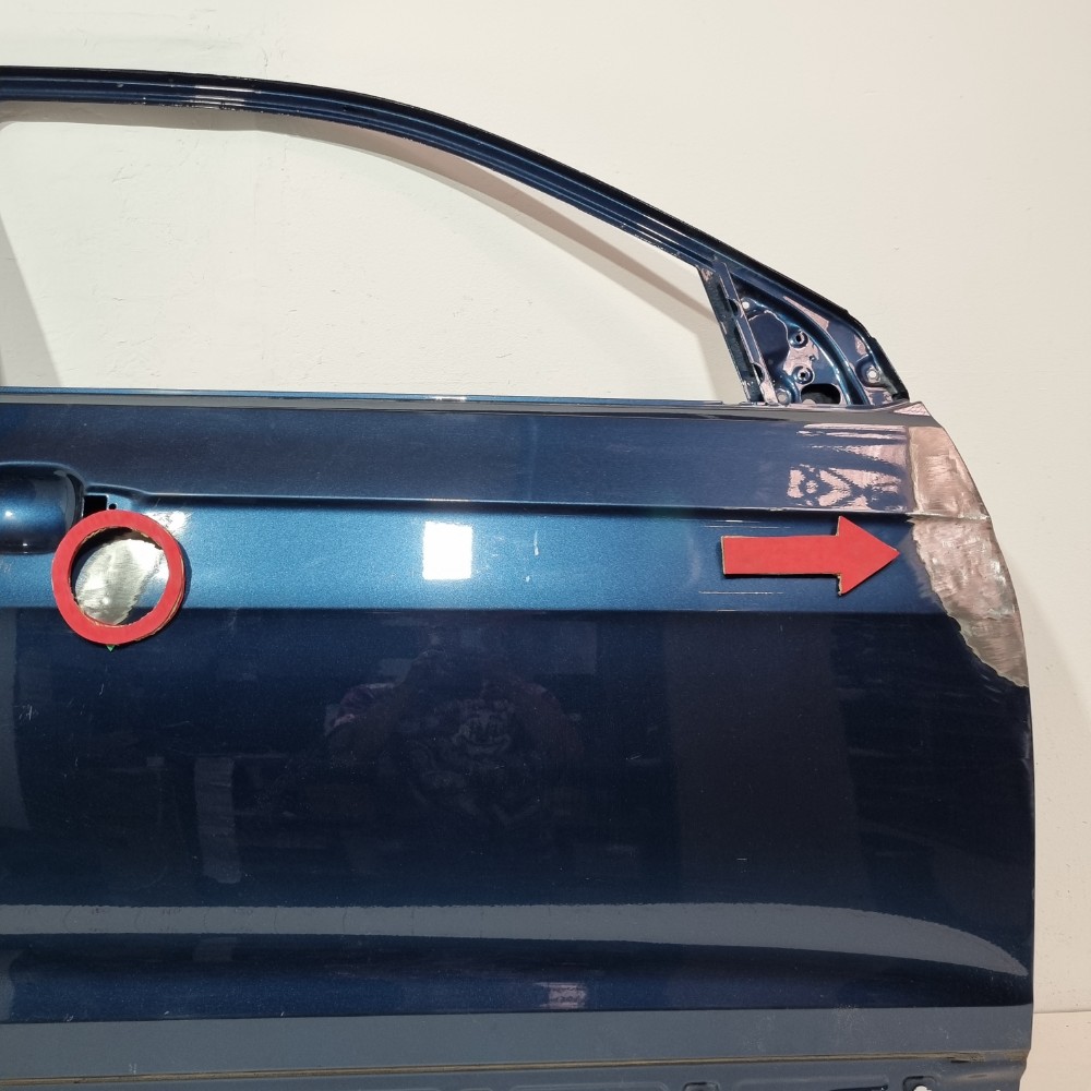 Porta Dianteira Esquerda Volkswagen T-cross 2020/2024 Dianteira Direito Azul 2