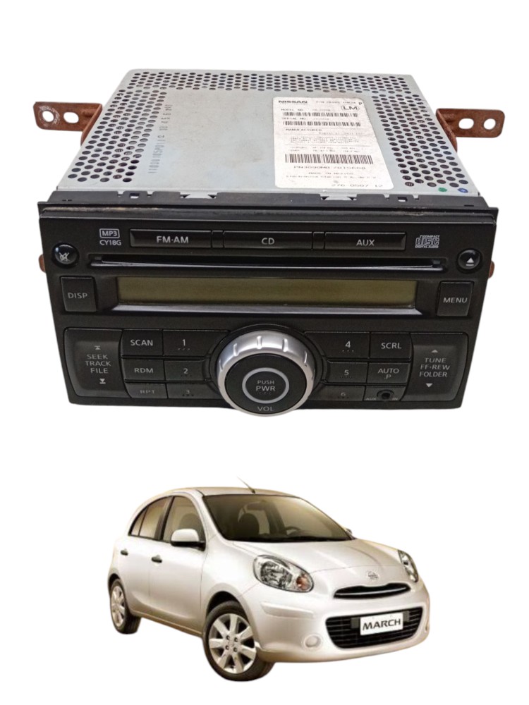 Rádio Original Nissan March 2012 A 2017 281851hk1a