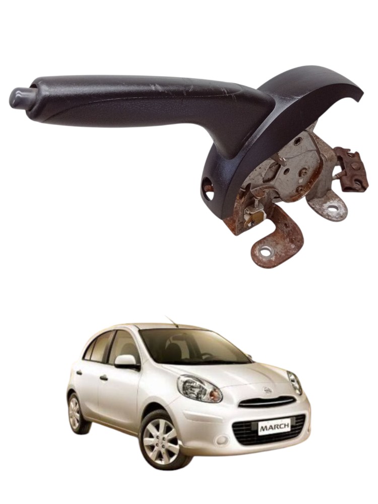 Alavanca Freio De Mão Original Nissan March 2012