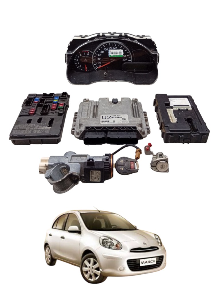 Kit Módulo Injeção Original Nissan March Sv 1.6 16v 2012