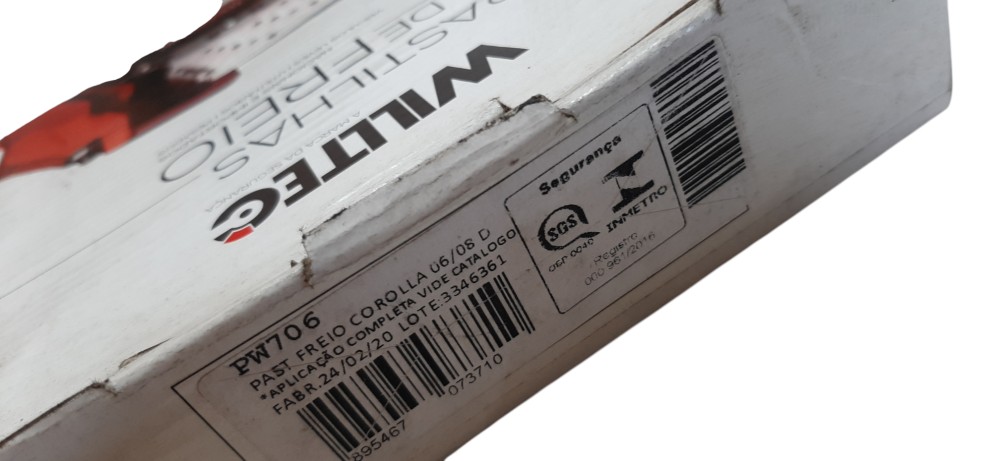Pastilha De Freio Dianteira Toyota Corolla 2006 2007 A 2008
