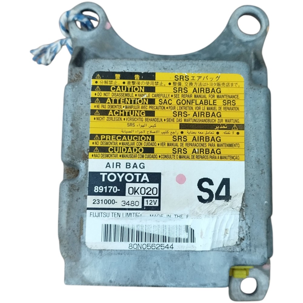 Modulo airbag Toyota Hilux Sw4 3.0 2006 a 2011 original