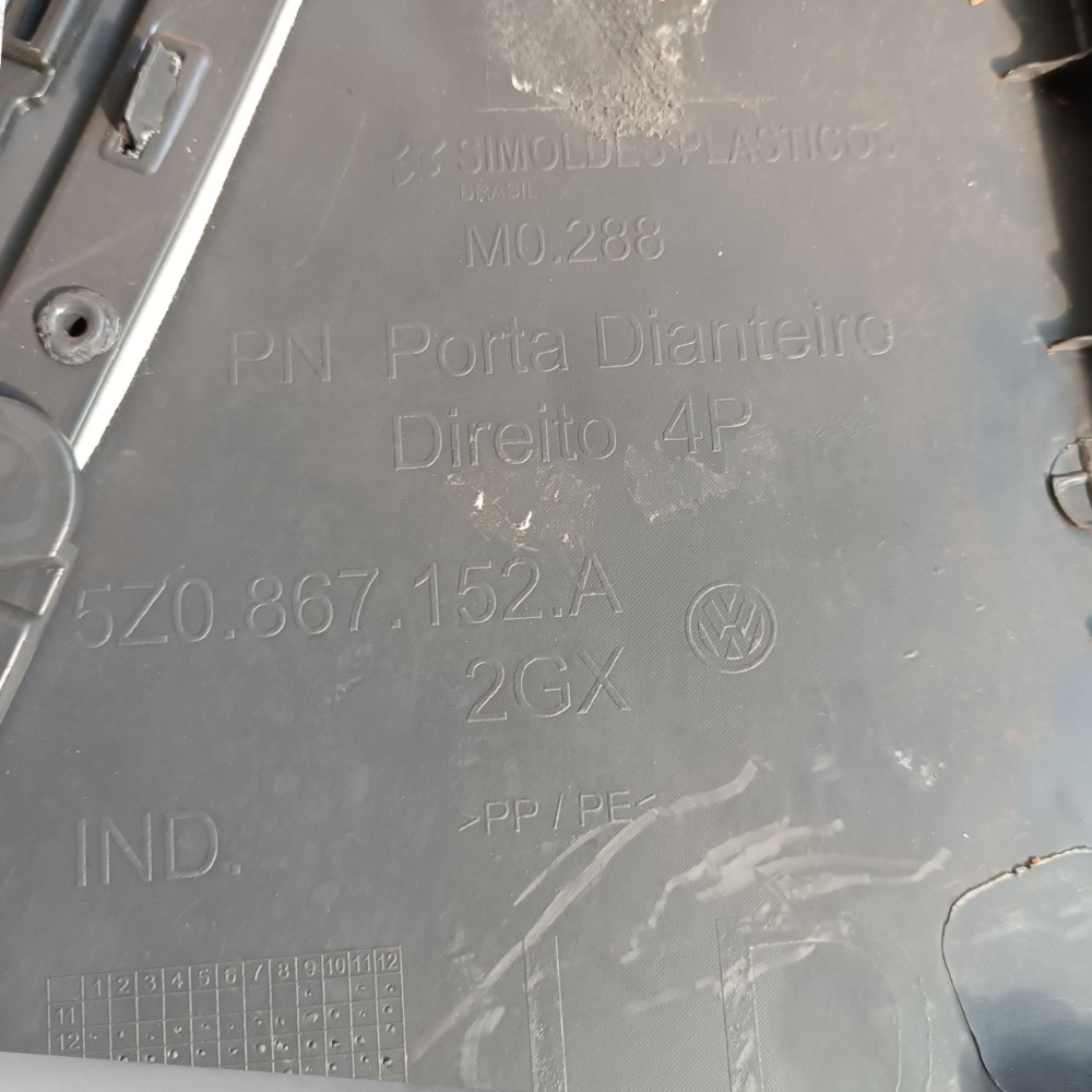 Forro De Porta Dianteira Direita Vw Fox 2015 A 2020 Original 7
