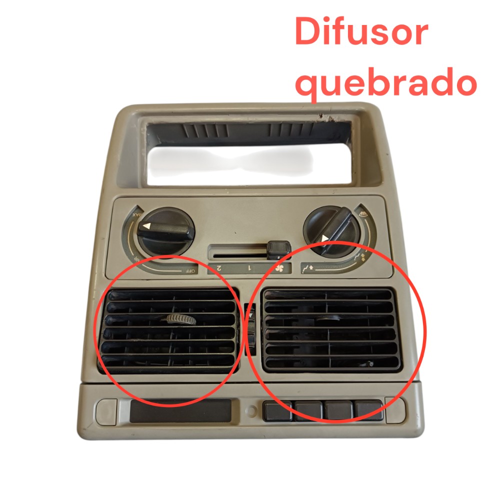 Difusor central FIAT uno Mille 05/06 com detalhes
