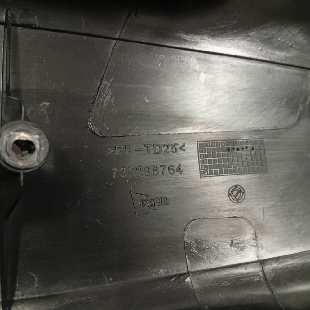 Moldura Inferior Chave Seta Fiat Palio 1996 A 2006 Original 7