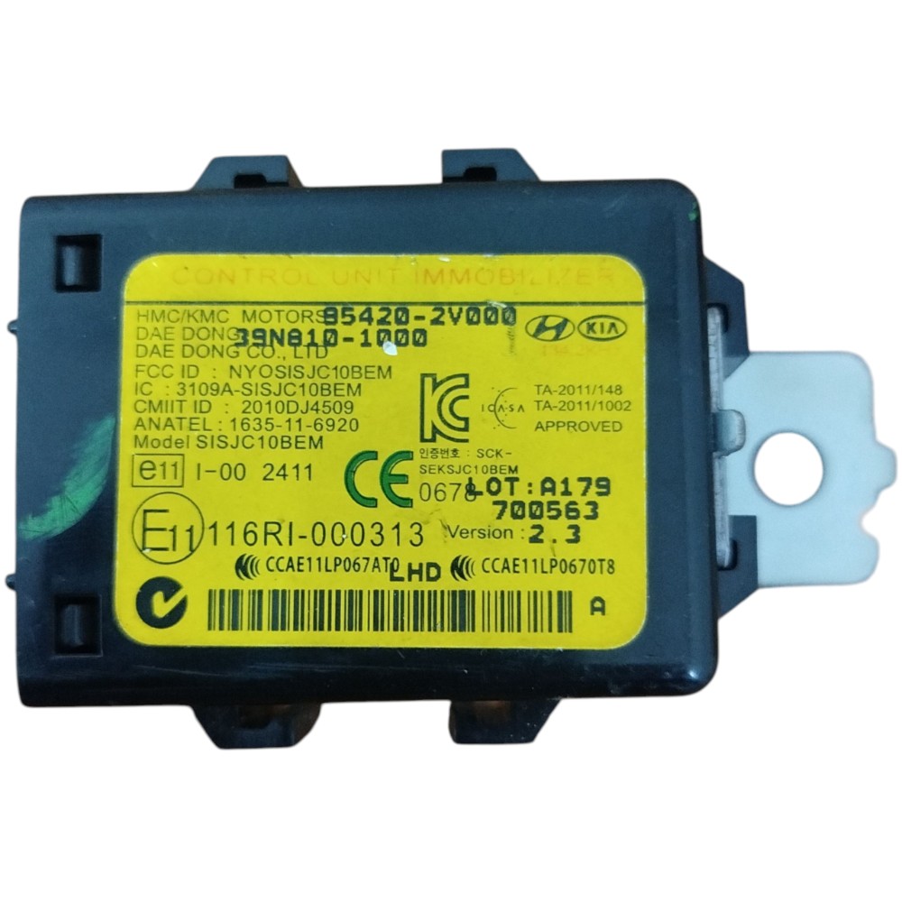 Modulo Imobilizador Hyundai Hb20 1.6 2013 2019 Original