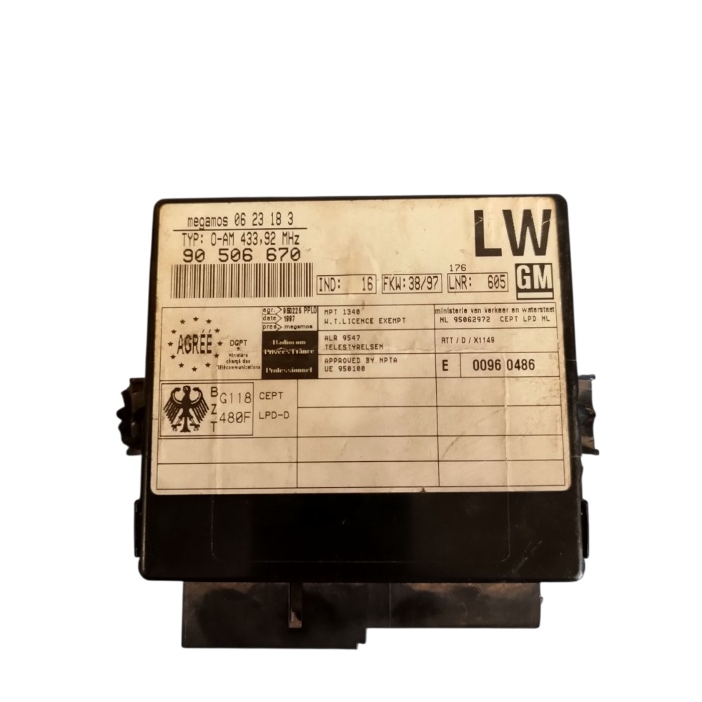 Módulo Central Alarme Gm Astra Vectra 1997 A 2005