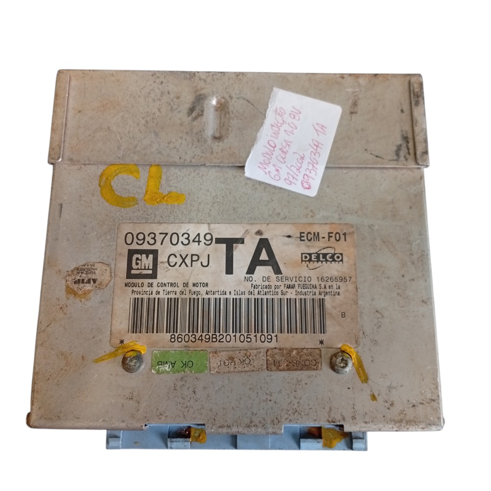 Módulo Injeção 1.0 0937 0349 8v Cxpj Ta Gm Corsa 1997 A 2002