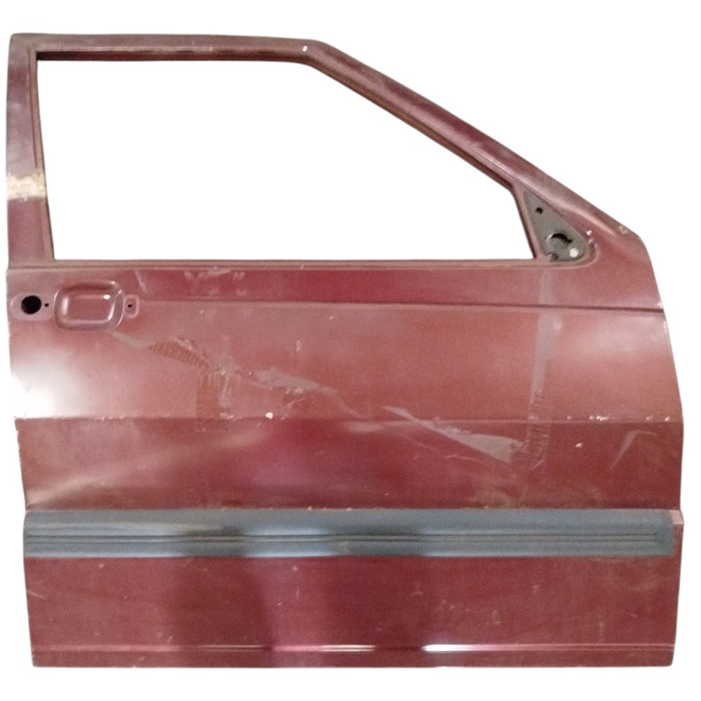 Porta Dianteira Direita Fiat Uno 1994 Com Detalhes Dianteira Direita Vermelho