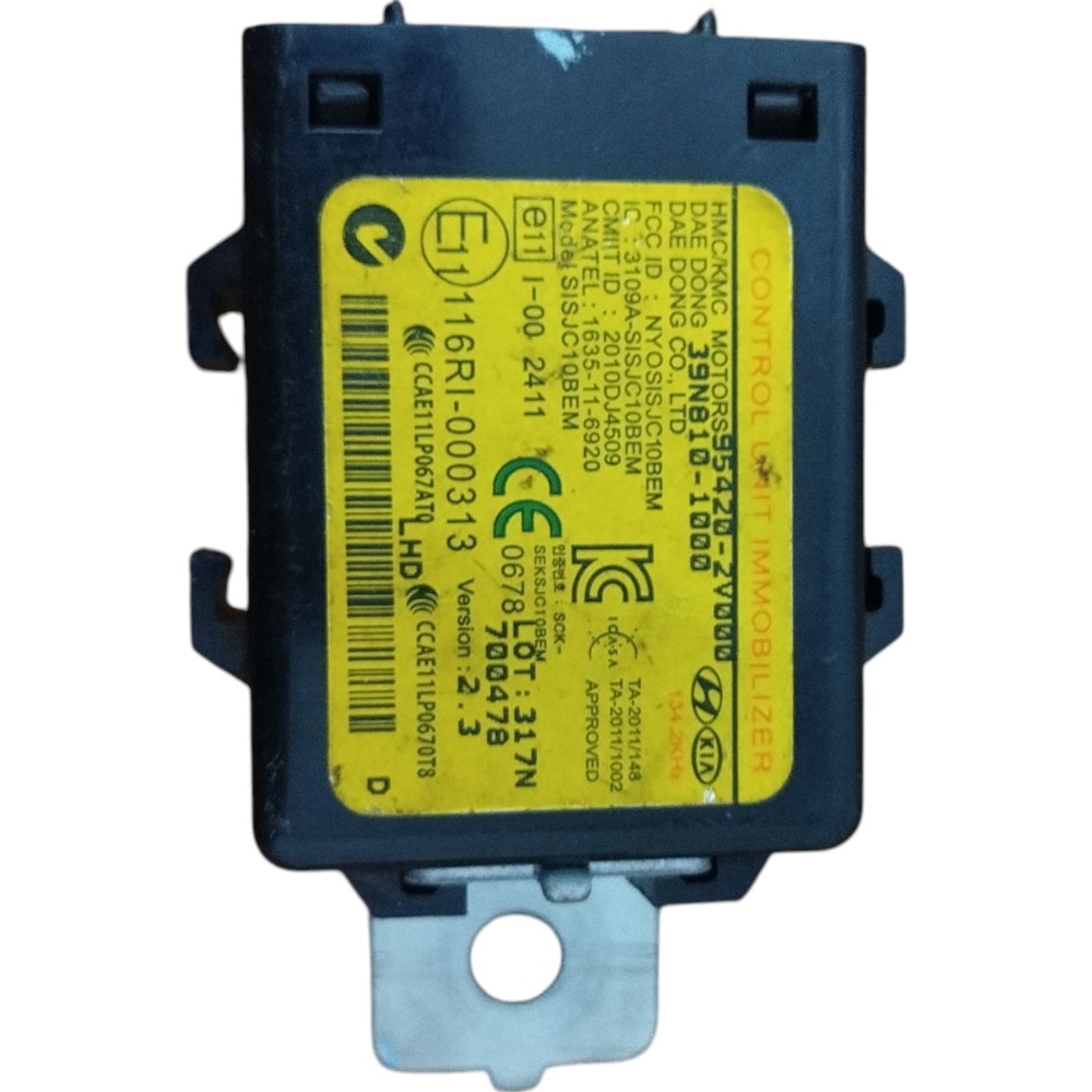 Módulo Imobilizador Hyundai Hb20 2013 A 2019 Original